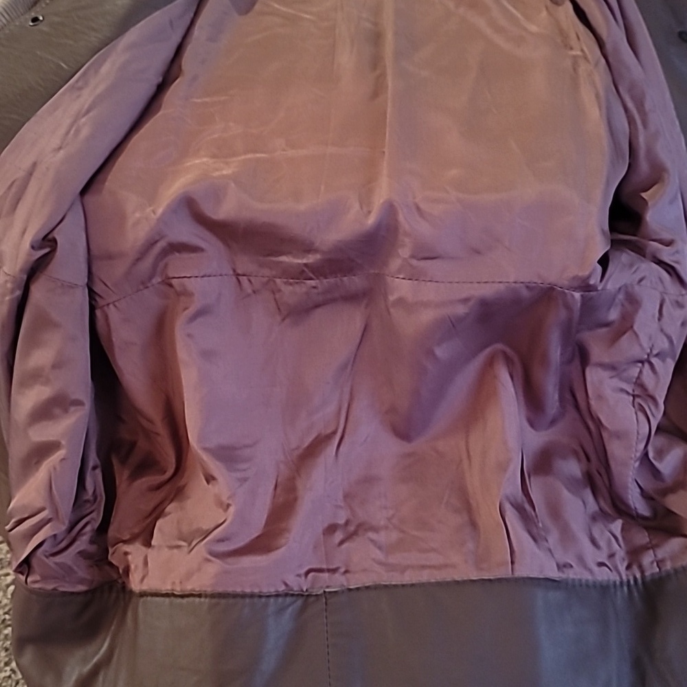 Faux Leather Brown Jacket Size Med - Picture 7 of 8